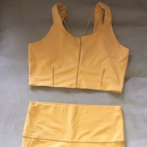 Nike, Yellow, size Medium, workout set